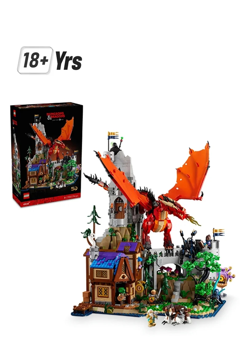 LEGO Ideas Dungeons & Dragons: Red Dragon’s Tale Figure Building Set, Model Kit for Adults to Build, D&D Gift Idea for Men, Women, Him or her, Created in Collaboration with Wizards of the Coast 21348