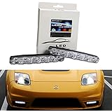 iJDMTOY iJDMTOY (2) Universal Fit 6000K Cool White 6-LED Daytime Running Lights For Cars, Trucks, etc  - Image 1