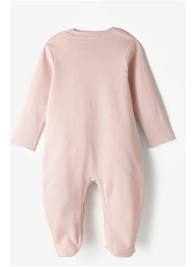 جون June Baby Interlock Snap Jumpsuit Pink