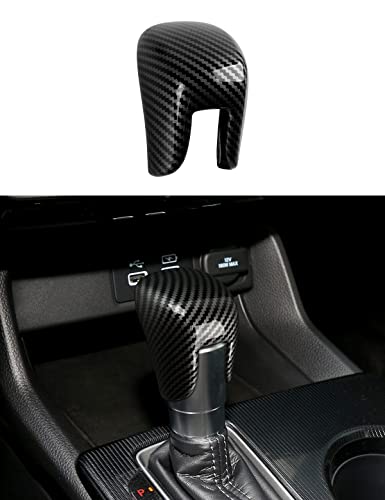 BRMYL Car Gear Shift Knobs Decals for Honda Civic 2022 2023 Honda Accord 20182023 Honda CRV HRV 2023 Accessories ABS Carbon Fiber Stickers Black - Image 1