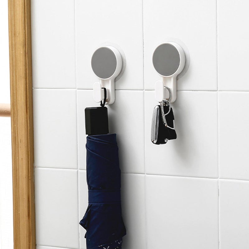 الخطافات اللاصقة البيضاء بدون حفر، خطافات حائط خالية من التلف للحمام والمطبخ، للمناشف والحقائب - Image 3