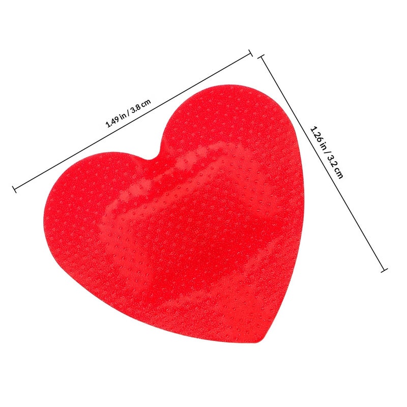 Heart Shaped Adhesive Bandages 25 Pack Waterproof Breathable Wound Covers For First Aid - Image 3
