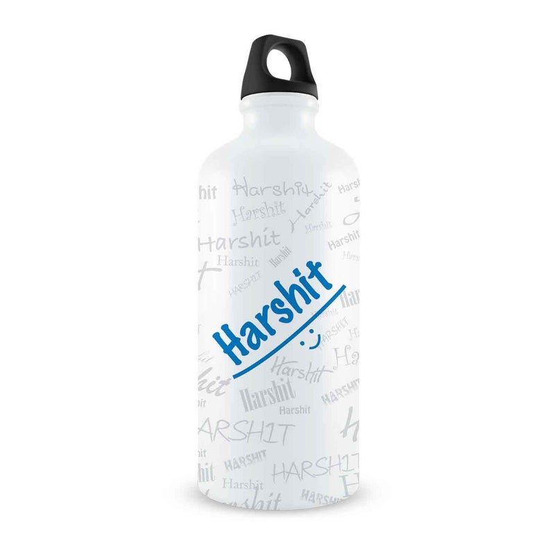 Hot Muggs Me Graffiti Bottle - Harshit Personalised Name Steel, 750ml, 1 Unit - Image 5