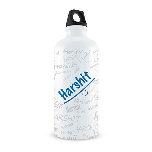 Hot Muggs Me Graffiti Bottle - Harshit Personalised Name Steel, 750ml, 1 Unit - Image 1