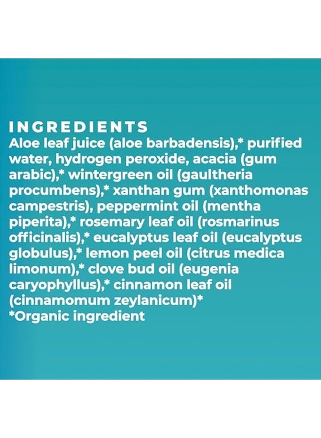 Essential Oxygen غسول فم عضوي معتمد من BR، غسول فم طبيعي بالكامل لأسنان أكثر بياضًا، نفس منعش، ولثة أكثر سعادة، رعاية فموية خالية من الكحول، شجرة الشتاء، 16 أونصة - Image 4