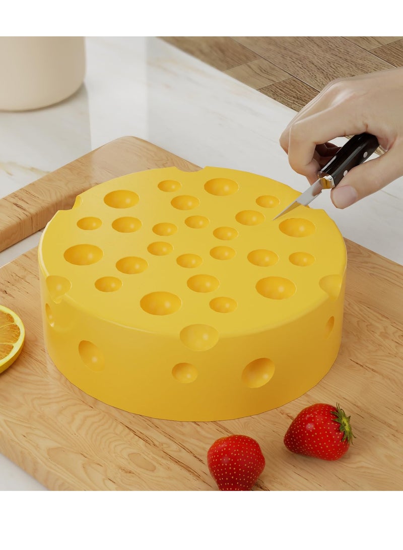 Excefore Cake Mold, Cheese Mold, for Baking, Round Cake Baking Pan Non-Stick Quick Release, 6 inch + 8 inch Cake Mold, Resin Casting Mold, Soap Making Molds, Silicone Mold for Candle Home - Image 4