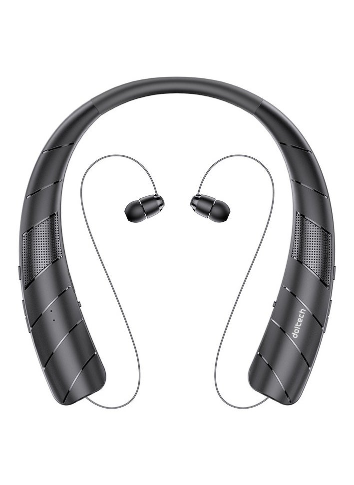 Neck -Mounted Neck Headphones Can Be Placed With Audiopathic Telescopic Bluetooth Speaker Surround Stereo Double -Ear Call Wireless Bluetooth Headset Speakers 2 -in -1