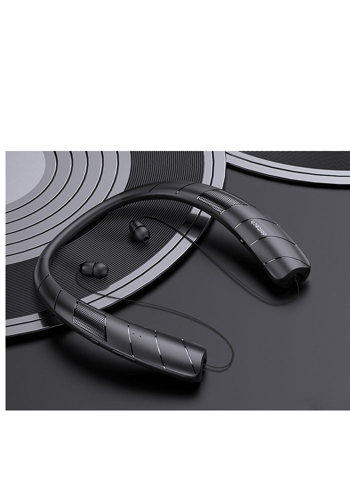 Neck -Mounted Neck Headphones Can Be Placed With Audiopathic Telescopic Bluetooth Speaker Surround Stereo Double -Ear Call Wireless Bluetooth Headset Speakers 2 -in -1