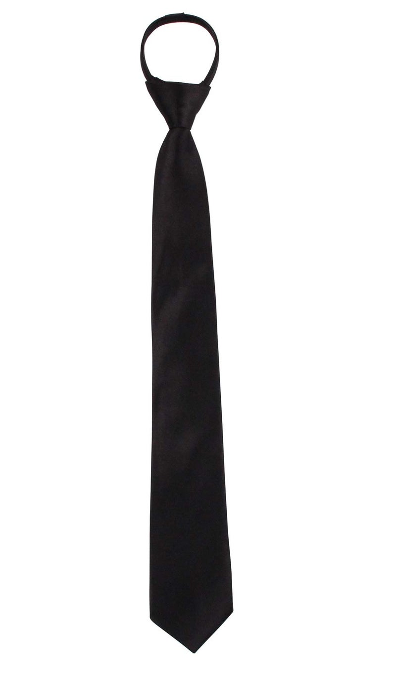 GUCHOL Boys Bow Tie Pocket Square Necktie - 3 Piece Set for Kids with Wedding Praty (Black, 1-6 Year) - Image 2