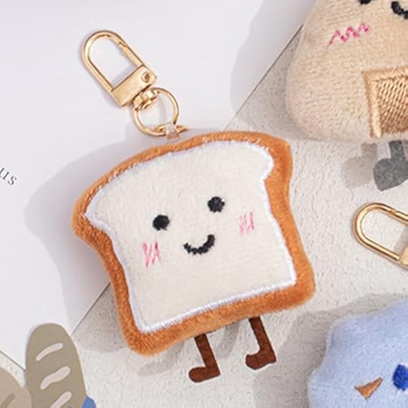 Cute Plush Keychain Plush Bag Charms for Handbags Tote Bags Purse Charms Cute Keychains for Car Keys Gifts for Women - Image 5