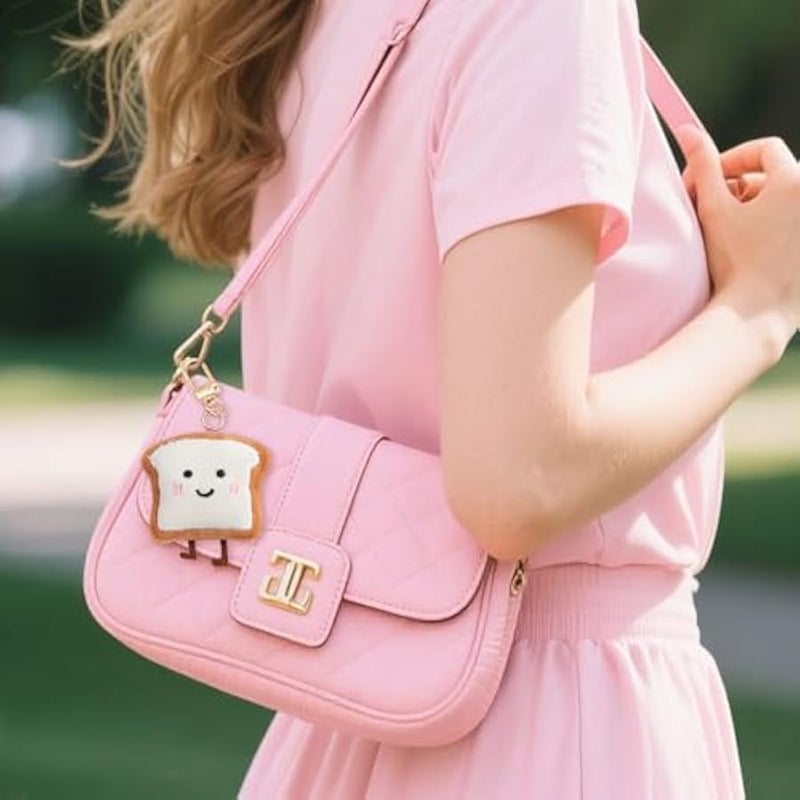 Cute Plush Keychain Plush Bag Charms for Handbags Tote Bags Purse Charms Cute Keychains for Car Keys Gifts for Women - Image 3
