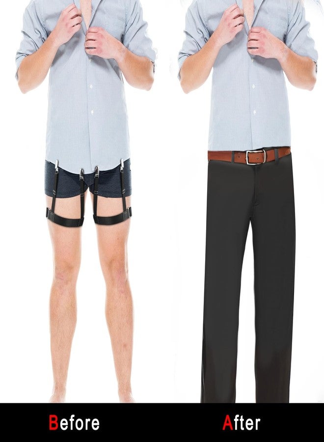 Luyena Shirt Stays,2 Pcs Black Adjustable Holder Straps For Men And Women,Keeps You Tucked All Day - Image 3