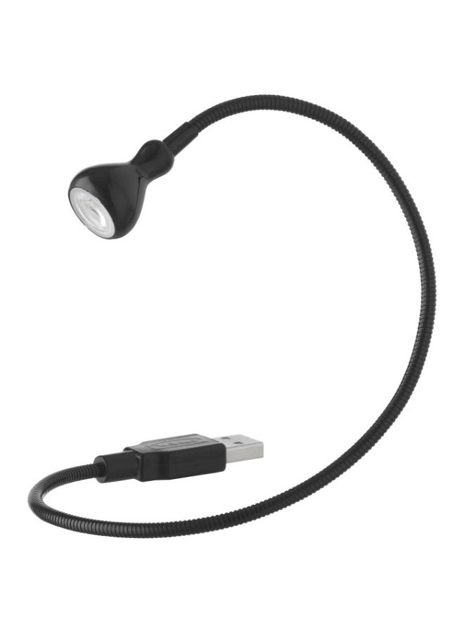 مصباح LED بمنفذ USB أسود 38 سم