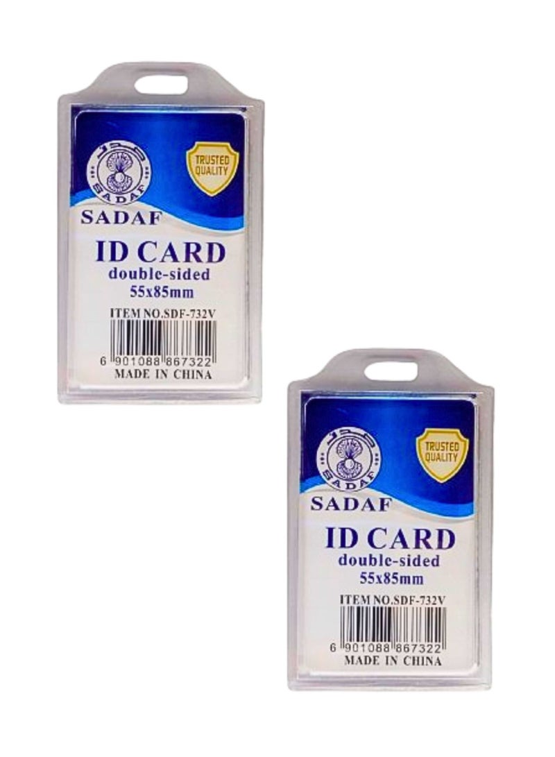ID Card Holder  55x88mm Vertical (Pack of 2)