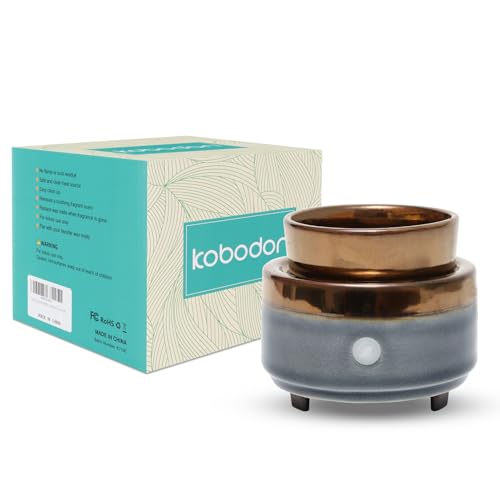 kobodon Ceramic Candle Wax Warmer,Home Fragrance Diffuser, Wax Melter Fragrances Candles Oils, Fragrance Warmer Candles or Wax Melts as Gifts for Mom Grandma Women - Image 2