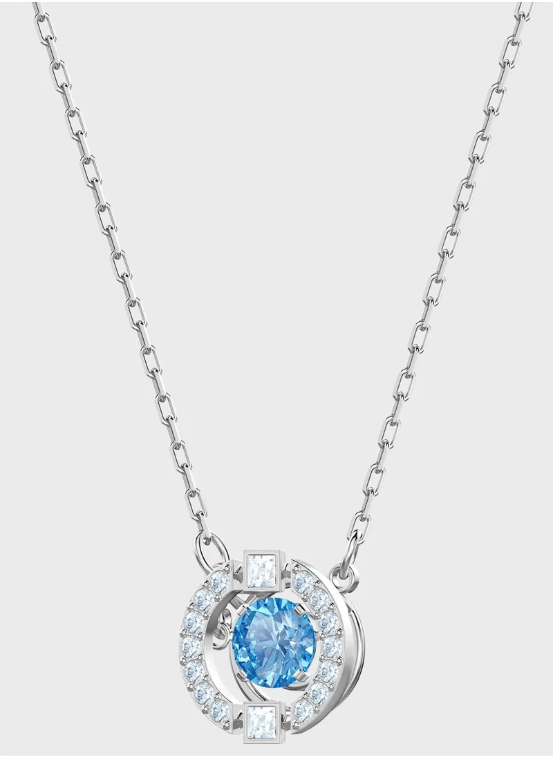 SWAROVSKI Sparkling Round Pendent Necklace+Earrings Set