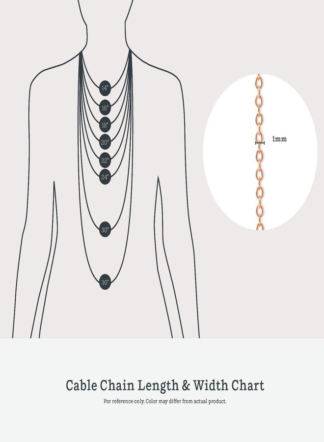 KEZEF 1mm 925 Sterling Silver Necklace for Women | 16-36 inch long Silver, 18k Gold, Rose Gold Necklaces for Women - Made In Italy Real Cable Chain Jewelry | Dainty cadena de plata s925 para mujer, 16 - Image 5