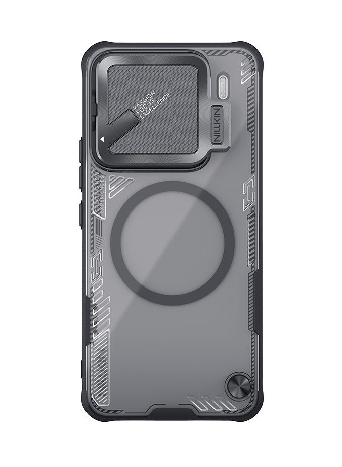 general Magnetic for Xiaomi 15pro Case Clear, Compatible with Magsafe, Never Yellow  Biodegradable Material, Translucent Case with Invisible Kickstand  Camera Cover for Xiaomi 15pro