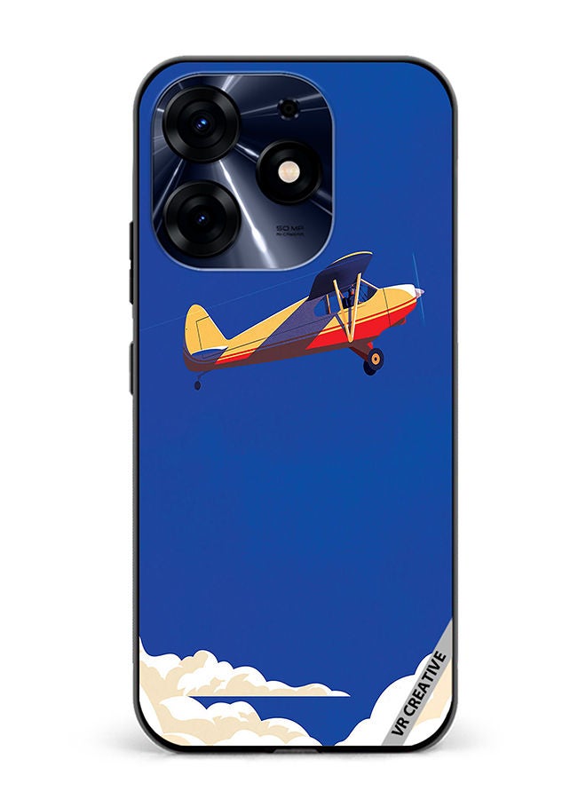 VR CREATIVE Protective Case Cover For Tecno Spark 10 Pro Airplane Design Multicolour - Image 1