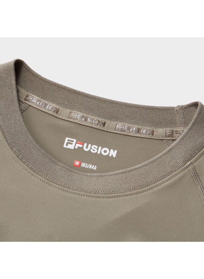 FILA Women'S Fusion Series T-Shirt Fashion Casual Round Neck Slim Fit Knitted Long Sleeve Top - Image 4