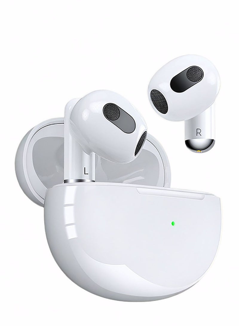 ZEPONOVA Wireless Bluetooth Earbuds Headphone & Earphones with Noise reduction Stereo Sound Bluetooth Earphone, Earbud Pro, White - Image 1