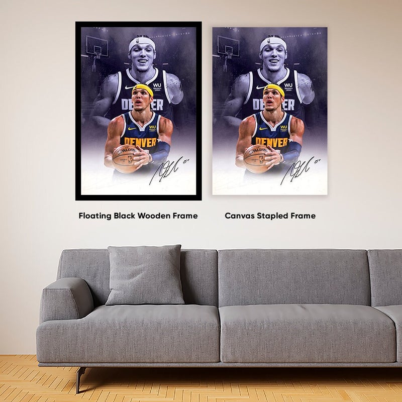 TNESSENTIAL Aaron Gordon Poster Wall Art Denver Nuggets Framed Canvas Print Basketball Wall Art Print NBA Artwork Home Decor C143 Birthday Gift - Image 3