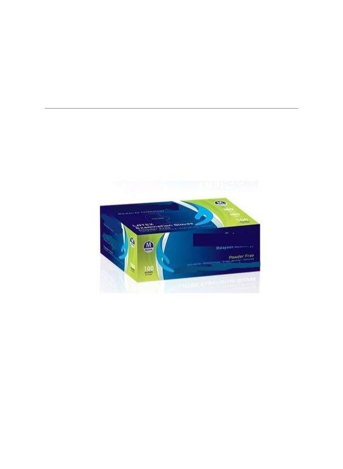 قفازات طبي للاستعمال مرة واحدة - 100 قطعة ,مقاس  M - Image 2