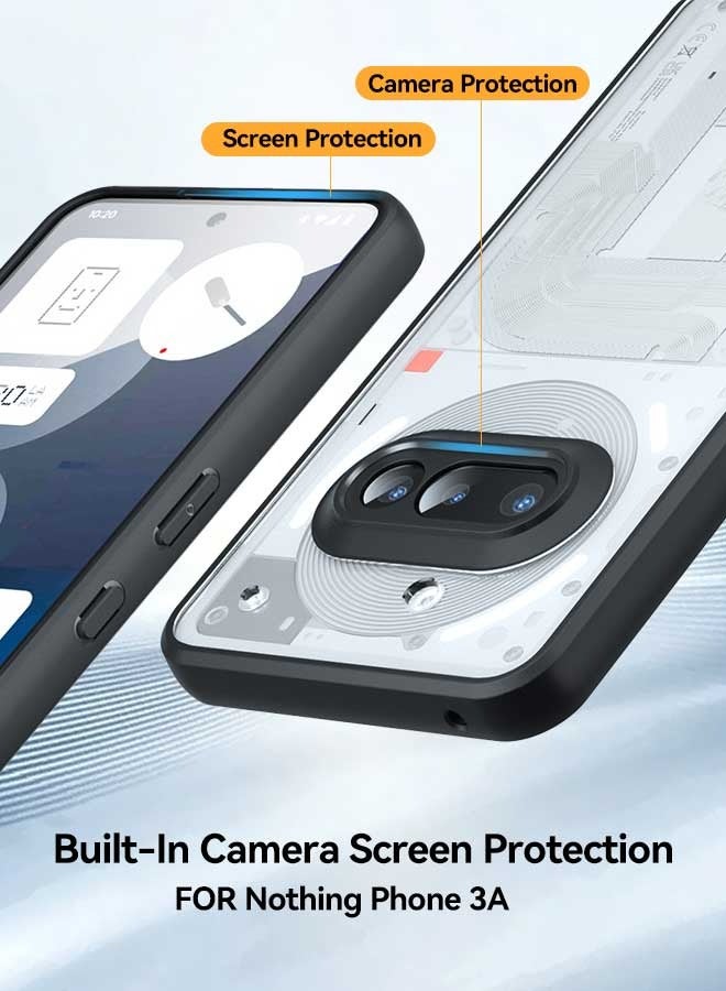 Tersely for Nothing Phone 3a Case, Hard PC Back + Soft TPU Bumper Crystal Clear Slim Fit Lightweight Transparent Skin Cover Shockproof Non-Slip Anti-Yellow Protection - Image 4