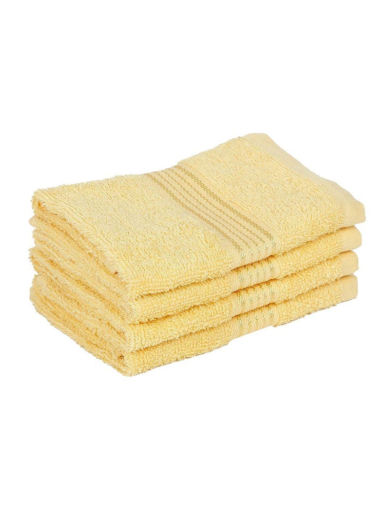 Kopa by Bianca 400 GSM 100% Cotton Soft Terry Towel l 12pc Face Towel l Face Towel for Women l Face Towel for Men l D`Ross l Lemon Yellow - Image 3
