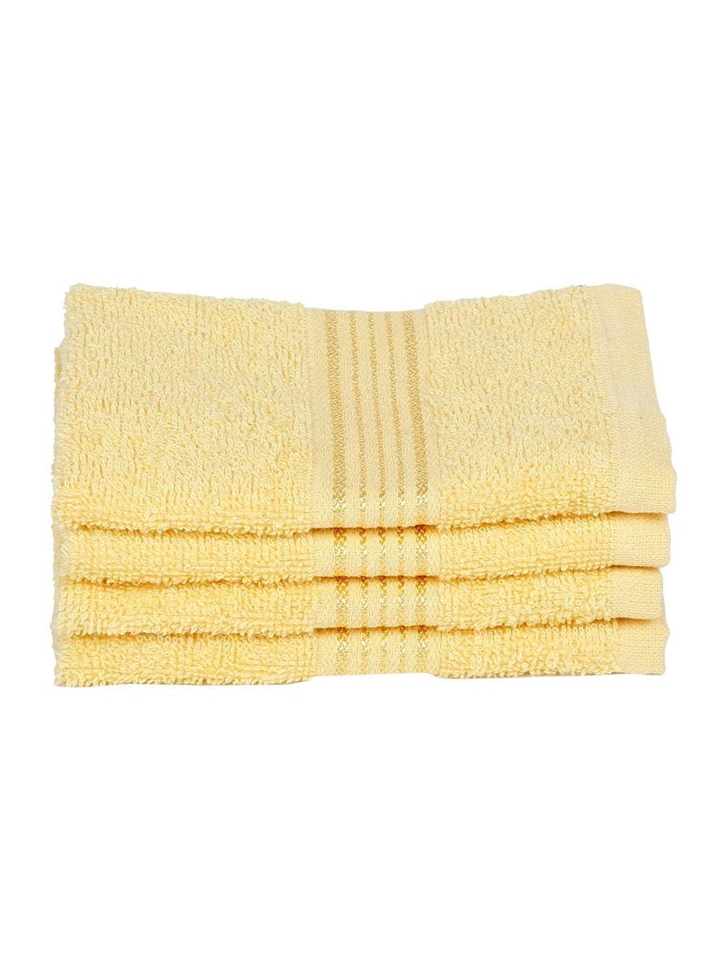Kopa by Bianca 400 GSM 100% Cotton Soft Terry Towel l 12pc Face Towel l Face Towel for Women l Face Towel for Men l D`Ross l Lemon Yellow - Image 2