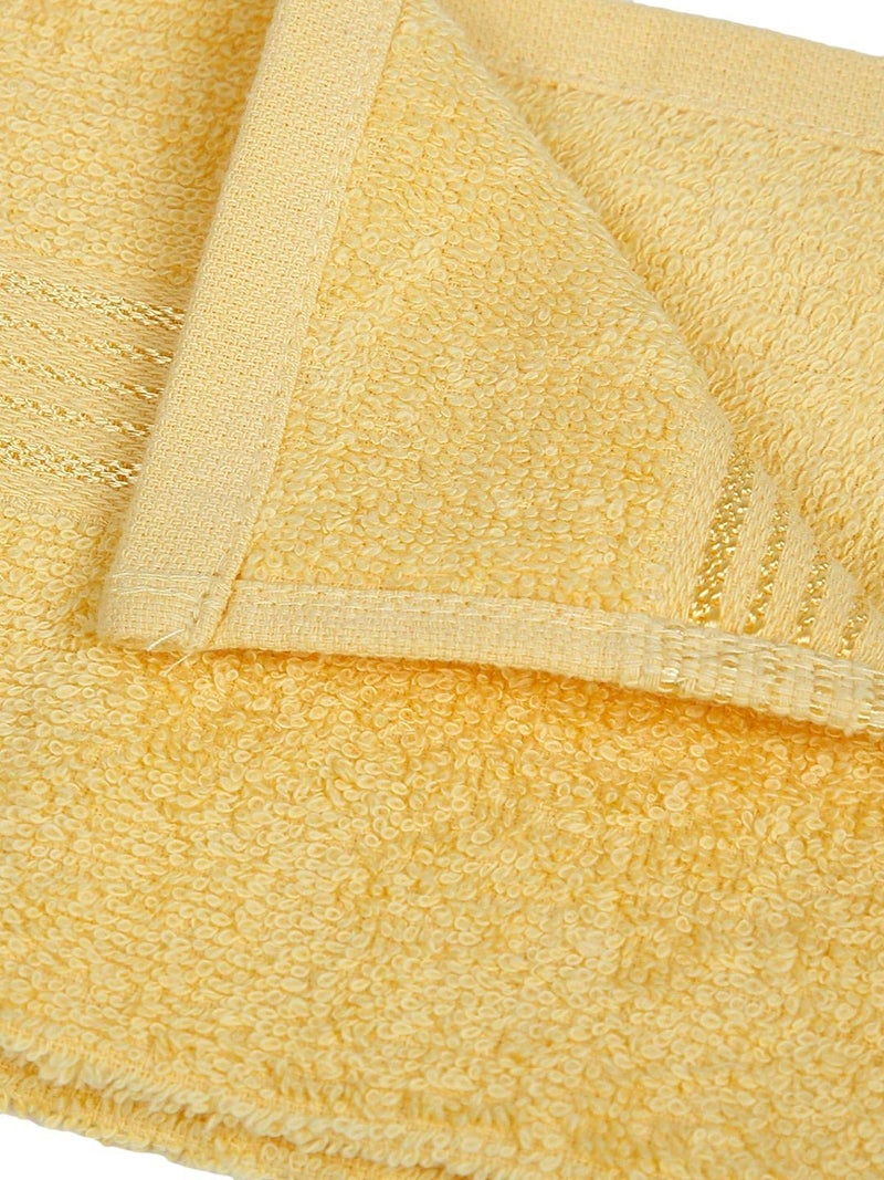 Kopa by Bianca 400 GSM 100% Cotton Soft Terry Towel l 12pc Face Towel l Face Towel for Women l Face Towel for Men l D`Ross l Lemon Yellow - Image 5
