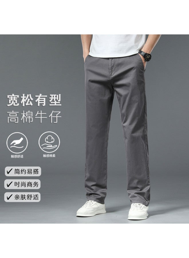 Tucano stylish Straight-leg Pants - Loose Comfortable Business Casual Trousers For Men - Image 2