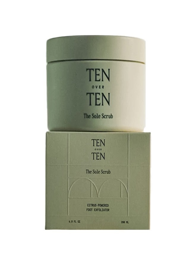 tenoverten - The Sole Scrub Exfoliating Foot Treatment | Clean, Natural, Non-Toxic Hand, Foot + Nail Care (6.8 oz | 200 ml) - Image 1
