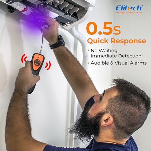 Elitech كاشف تسرب المبردات Elitech، كاشف تسرب الفريون CLD-100 لسيارات HVAC، كاشف تسرب المبردات الهالوجينية CFCs HCFCs HFCs - Image 3