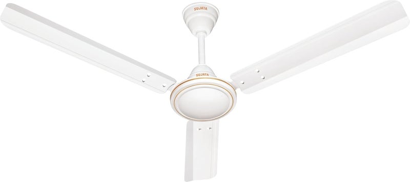 Sujata Ceiling Fan 1200mm 3Year Warranty Ceiling Fan for Living RoomBedroom 100 Copper Winding Powerful airflow BEE Star Rated AL 450 White - Image 1