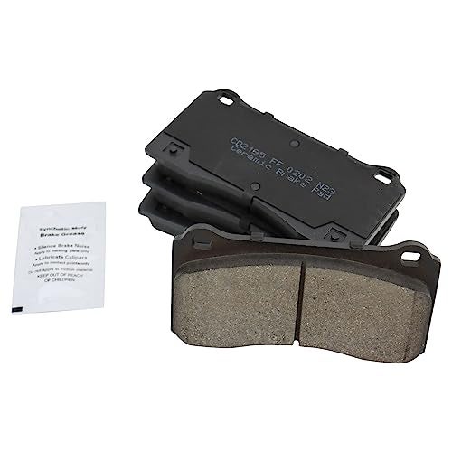 TRQ Front Brake Pads Ceramic Compatible with 2017-2018 Tesla 3 - Image 1