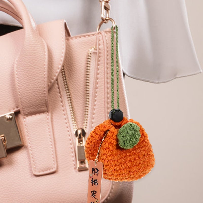 Fruit Shape Women Drawstring Bag Crochet Bag Portable Bag for Headphone - Image 4