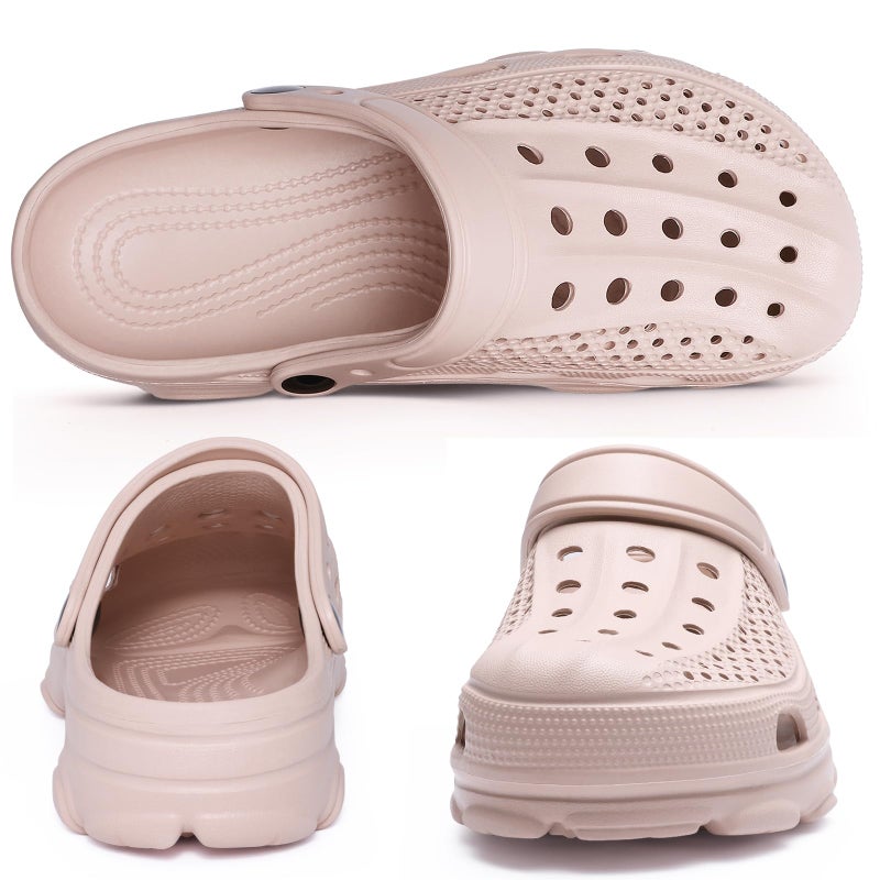 Beslip Womens Mens Garden Clogs Shoes with Arch Support Unisex Comfort Slip-on Sandals, Pink 39 (7.5 Women/6 Men) - Image 4