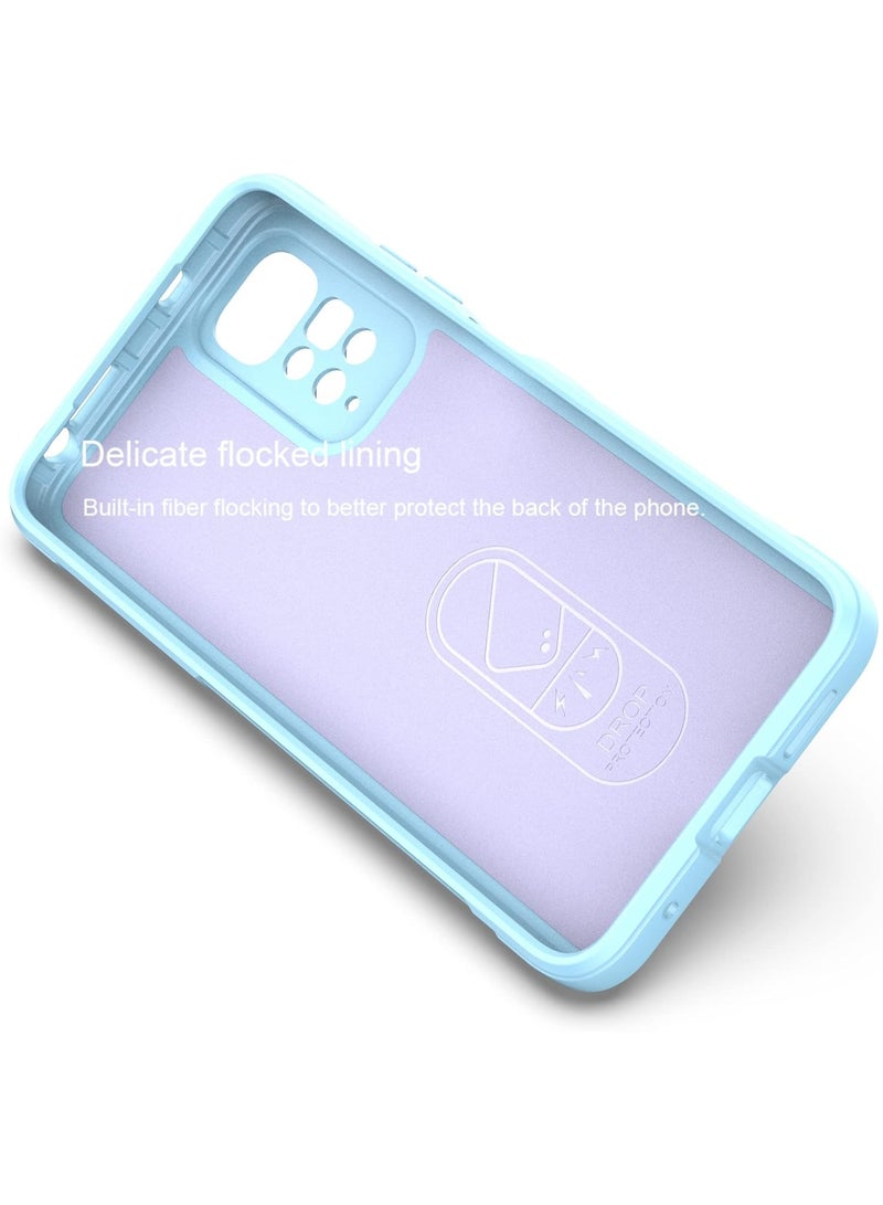 Premium Protection Back Silicone Case Compatible with Xiaomi Redmi Note 11/Note 11S Magic Shield Shockproof Case with Camera Protection (Baby blue) - Image 3