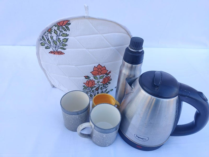 Malan Bai Mandala Tea Cozy Cover Hand Block Winter Tea Cozy Cotton Tea Kettle Warmer Pot Cover Hot Coffee Cover Handamde Kitchen Décor Brand: Malan Bai (Pattern 26) - Image 1