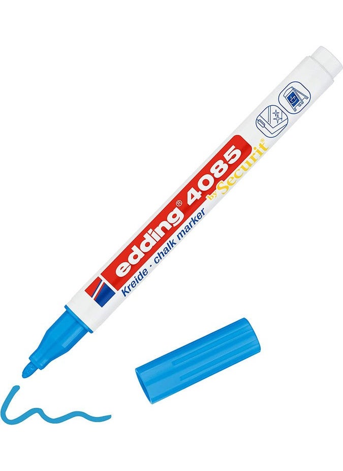 Edding 4085 Liquid Chalk Pen for Chalkboard and Glass Light Blue 