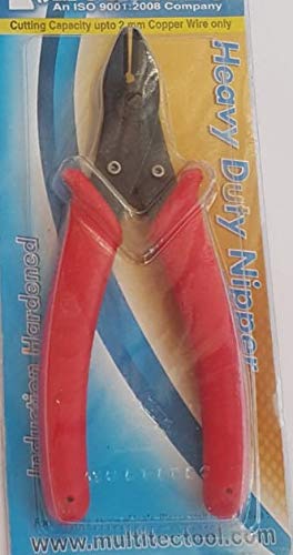 HKECART مقص ستانلس ستيل HKeCart 15 × 5 × 2 سم أحمر 012 - Image 1