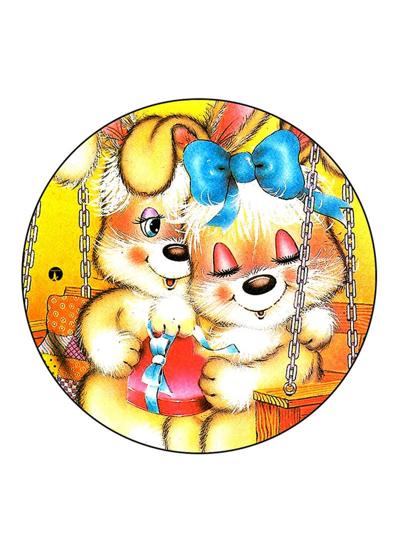 RKN Rabbits Printed Mouse Pad Multicolour