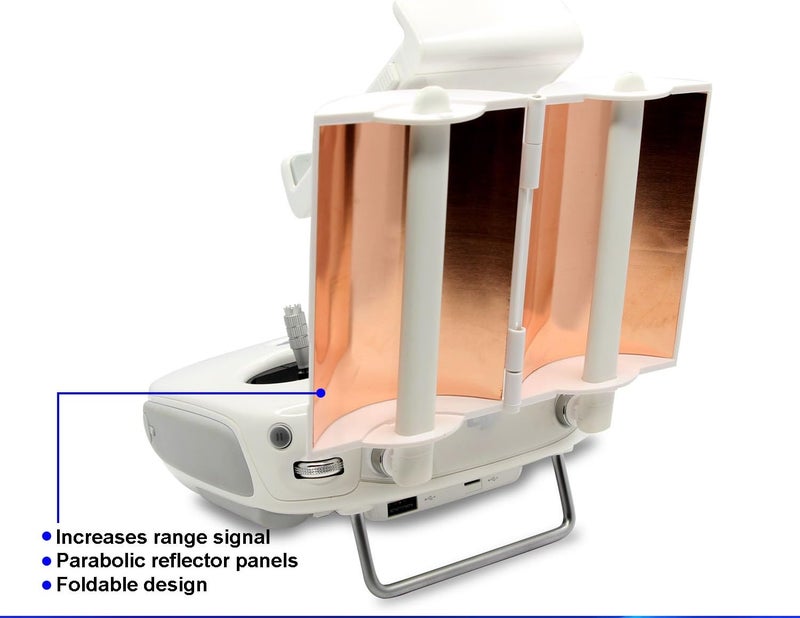 SSE Copper Parabolic Antenna Range Booster for DJI Phantom 4 PRO, Phantom 4, Phantom 3 Professional, Phantom 3 Advanced, Phantom 3 4K, Inspire 1, Inspire 2 Controller Transmitter Signal - Image 4