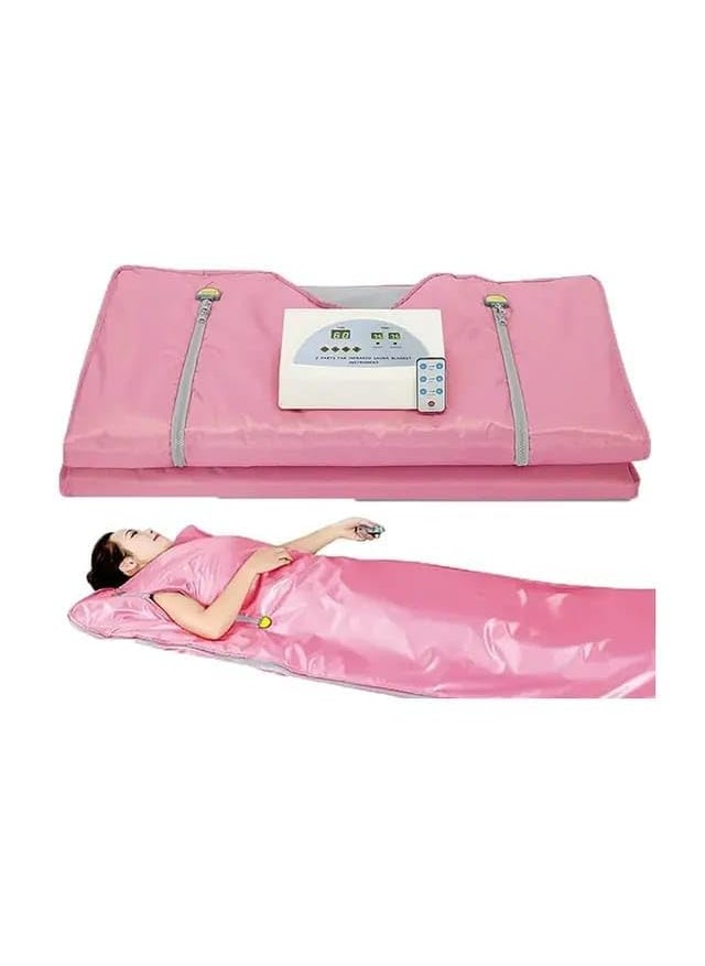 CA CHOUDHARY ACUPRESSURE CA Heat Sauna Blanket Portable Personal Sauna Far Infrared FIR for Relaxation at Home Sauna Heating Blanket Slimming Anti Aging Hine Infrared Sauna Blanket  - Image 1