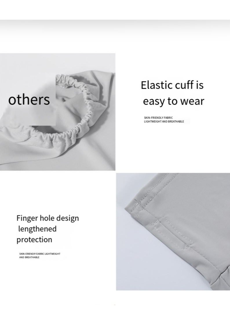 general Ice sleeves for women, sun protection sleeves, ice silk, summer UV protection, outdoor sunshade, loose and breathable, large size sleeves - Image 2