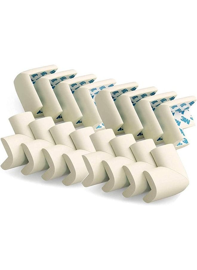 BAYBEE Baby Safety Corner Protector Pack of 16Pcs Table Corner Guards Baby Proofing Corner Guards  3M Pre Taped Corner Protectors Child Safety Edge Guards White  - Image 1