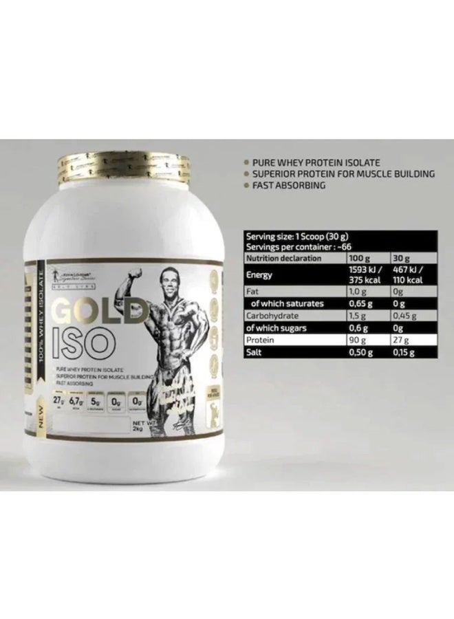 KEVIN LEVRONE Gold ISO Whey Protein Isolate Choco-Oro 66 Servings – Lean Muscle Growth & Fast Absorption - Image 4
