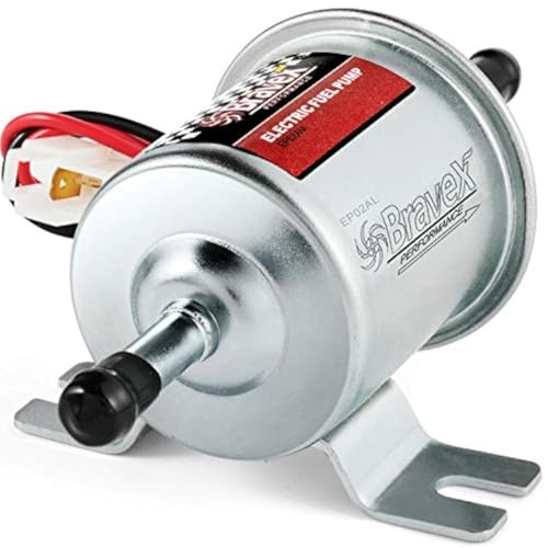 Bravex Universal 12V Low Pressure 2.5-4 PSI Gas Diesel Inline Electric Fuel Pump HEP-02A (2.5-4 PSI) - Image 1