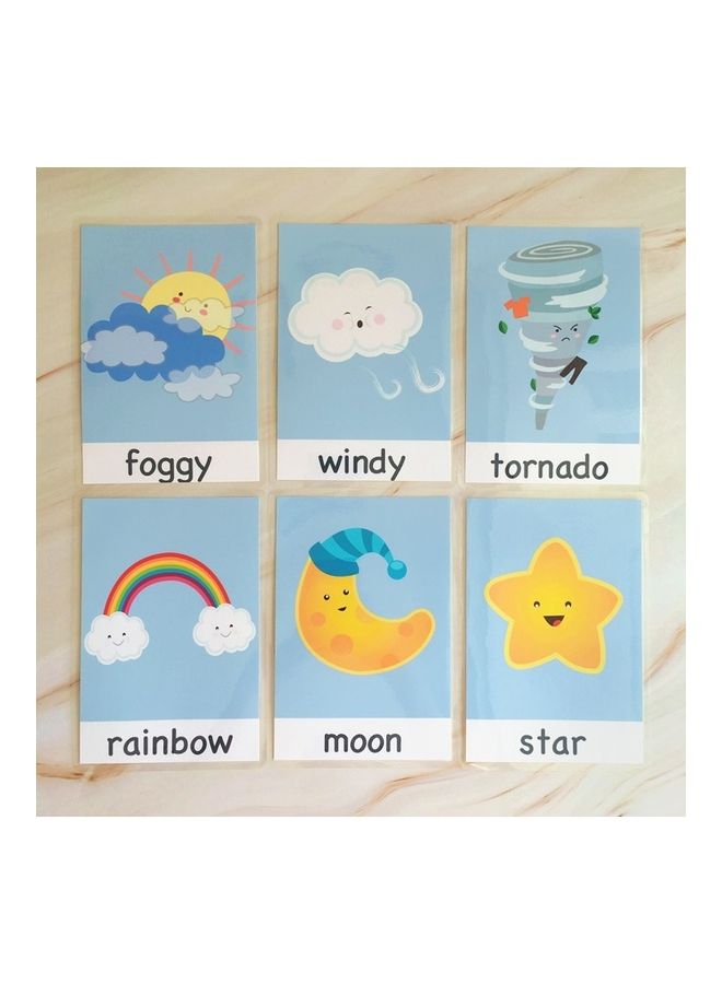 إيهوم 15-Piece Baby Learning Word Cards for Early Education Teaching 8 X 11cm - Image 3